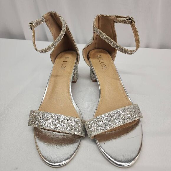 ILLUDE Women’s Size 10 Fashion Ankle Strap Kitten Heel Sandals - Adorable Cute L - Picture 2 of 10